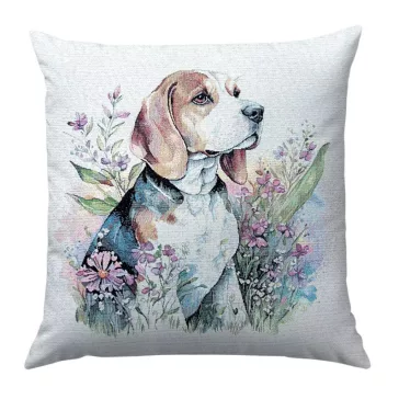 Beagle kutyás díszpárna huzat
