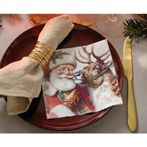 Santa's best friend Télapós szalvéta, 3 rétegű, 20 db/csomag, IHR