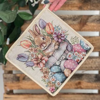 HÚSVÉTI NYUSZIS, TULIPÁNOS EDÉNYFOGÓ