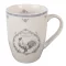 Porcelán bögre, 350 ml, French Rooster