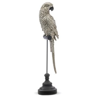 Papagáj dekoráció talpon – elegáns figura 46 cm