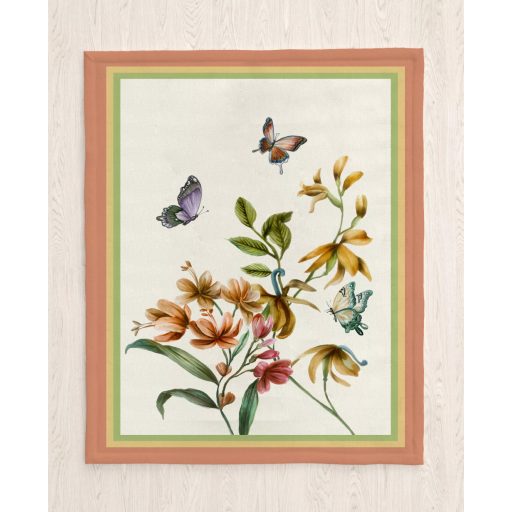 BELLA PILLANGÓS, VIRÁGOS, KÉT RÉSZES KONYHARUHA SZETT 50X70 CM