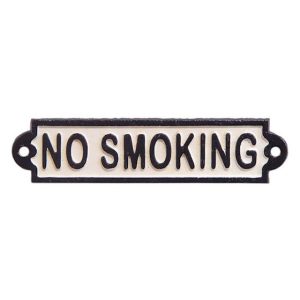 NO SMOKING tábla
