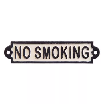 NO SMOKING tábla