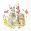 Hop on spring nyuszis szalvéta (koktél), 3 rétegű, 20 db/csomag, IHR