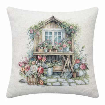 Garden house kerti házikós díszpárna huzat 