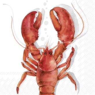   Lobster homáros szalvéta, 3 rétegű, 20 db/csomag, IHR, 33X33 CM