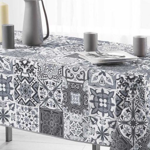 Porto portugál csempemintás szennytaszító asztalterítő, XL-es, 150x240 cm