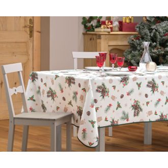   Hollystar tobozos karácsonyi szennytaszító asztalterítő, XXL-es, 150x300 cm