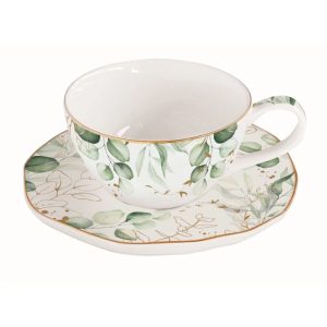 Porcelán teáscsésze+alj 250ml,Botanique