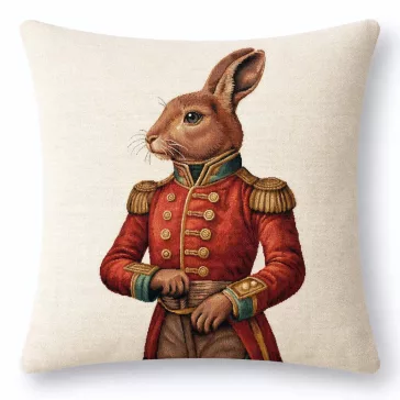 Royal Rabbit nyulas díszpárna huzat