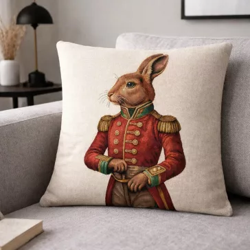 Royal Rabbit nyulas díszpárna huzat