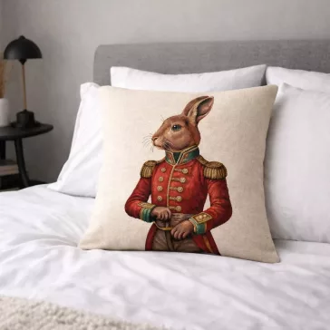 Royal Rabbit nyulas díszpárna huzat