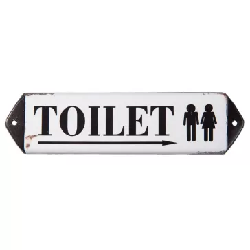 Fém TOILET tábla
