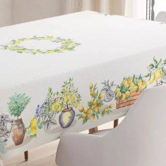 NAPOLI Citrom mintás mediterrán 140x180 cm asztalterítő