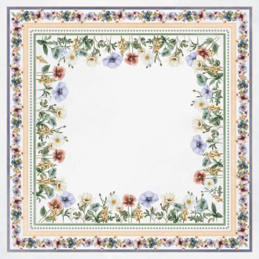 SALLY VIRÁGOS ASZTALTERÍTŐ, 100X100 CM