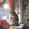 Silent night cicás karácsonyi szalvéta, 3 rétegű, 20 db/csomag, IHR