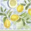 Citrus limon citromos szalvéta (koktél), 3 rétegű, 20 db/csomag, IHR
