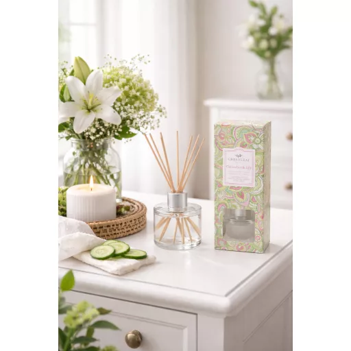 Greenleaf Gifts -Cucumber & Lily (Uborka és Liliom) pálcás illatosító