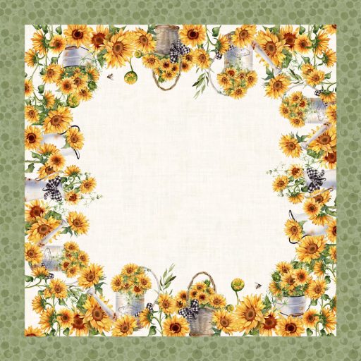 SUNNY NAPRAFORGÓ MINTÁS 100X100 CM ASZTALTERÍTŐ