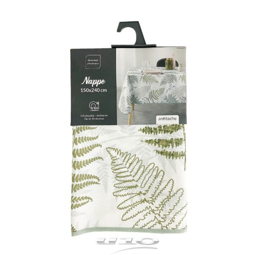 MELISANDRE PÁFRÁNY MINTÁS SZENNYTASZÍTÓ ASZTALTERÍTŐ, XL-ES, 150X240 CM