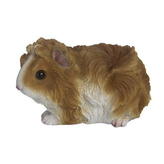   Tengerimalac polyresin szobor, barna és fehér csíkos, kültéri és beltéri dekorációs kiegészítő