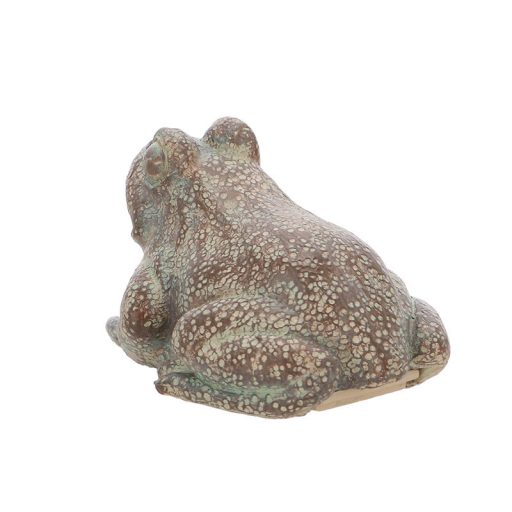 Béka alakú polyresin kulcstartó, 10 x 8 cm