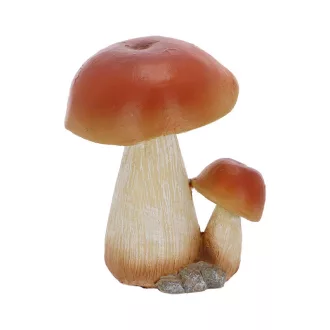 Vargánya gomba polyresin szobor, dekoráció, 9 x 9 x 13 cm