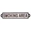 "SMOKING AREA" öntöttvas tábla