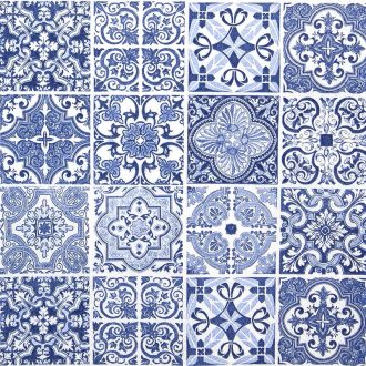   AZUL KÉK CSEMPÉS SZALVÉTA, 3 RÉTEGŰ, 20 DB/CSOMAG 33x33 CM
