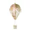 Rózsaszín-arany hőlégballon karácsonyi függődísz 38 cm