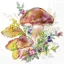 Mushroom season gombás szalvéta (koktél), 3 rétegű, 20 db/csomag, IHR, 25x25 cm