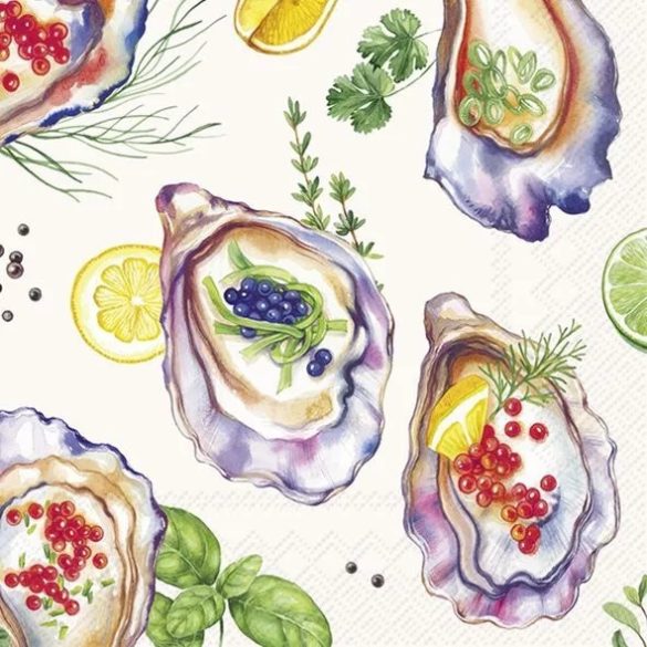 Oyster osztrigás szalvéta, 3 rétegű, 20 db/csomag, IHR