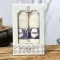 Levendulás, lavender feliratos konyharuha szett díszdobozban, 2 db-os