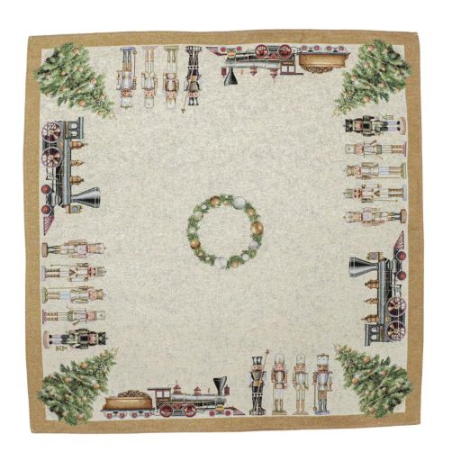 DIÓTÖRŐS, ARANY SZÉLŰ ASZTALTERÍTŐ, 96X100 CM, ARANY LUREX