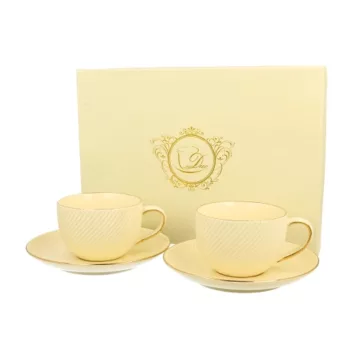   Porceláncsésze+alj, 220ml, 2 személyes, dobozban, Ice Cream