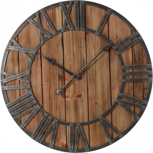 Fából készült fali óra 