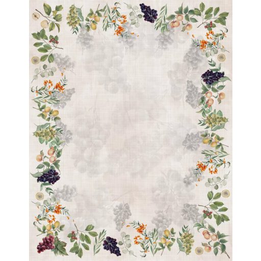 FRUTAS SZŐLŐ MINTÁS GYÜMÖLCSÖS 140X180 CM ASZTALTERÍTŐ