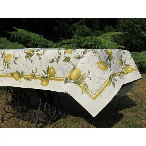PALERMO CITROMOS, MEDITERRÁN ASZTALTERÍTŐ, L-ES, 137X180 CM 