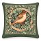 Erdei madár, zöld keretes (A) díszpárna huzat