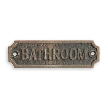 "BATHROOM" fém tábla 