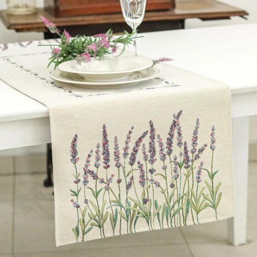 LEVENDULAMEZŐ PRÉMIUM GOBELIN KIS FUTÓ TERÍTŐ 37X100 CM