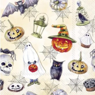   Happy halloween szalvéta, 3 rétegű, 20 db/csomag, IHR, 33x33 cm