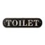 Antik stílusú fém TOILET tábla