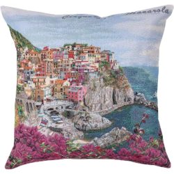   MEDITERRÁN, CINQUE TERRE PRÉMIUM GOBELIN DÍSZPÁRNA HUZAT 45X45 CM