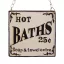 HOT BATHS tábla