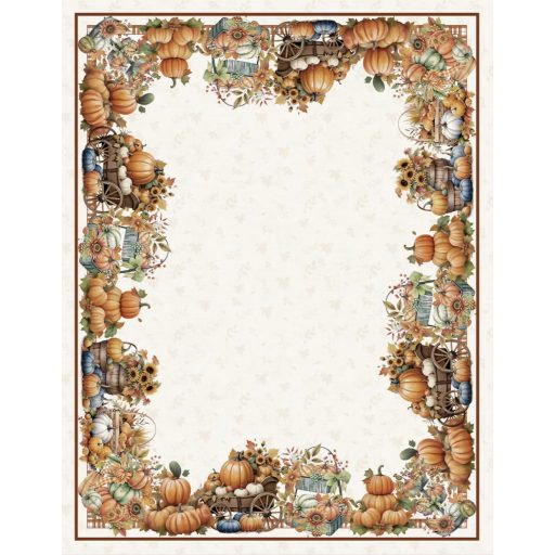 HARVEST ŐSZI TÖKÖS, LEVELES 140X180 CM ASZTALTERÍTŐ