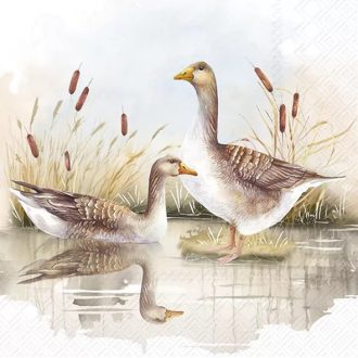   WILD GEESE VADLIBÁS SZALVÉTA, 3 RÉTEGŰ, 20 DB/CSOMAG, IHR, 33x33 CM