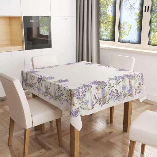 LAVANDER LEVENDULÁS ASZTALTERÍTŐ, 100X100 CM