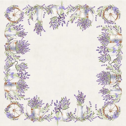 LAVANDER LEVENDULÁS ASZTALTERÍTŐ, 100X100 CM